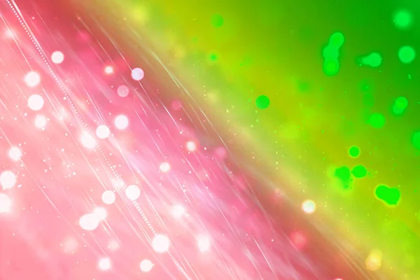 Abstract Colorful Silver Green Bokeh Silver Waves Pink Green Gradient — Stock Photo, Image