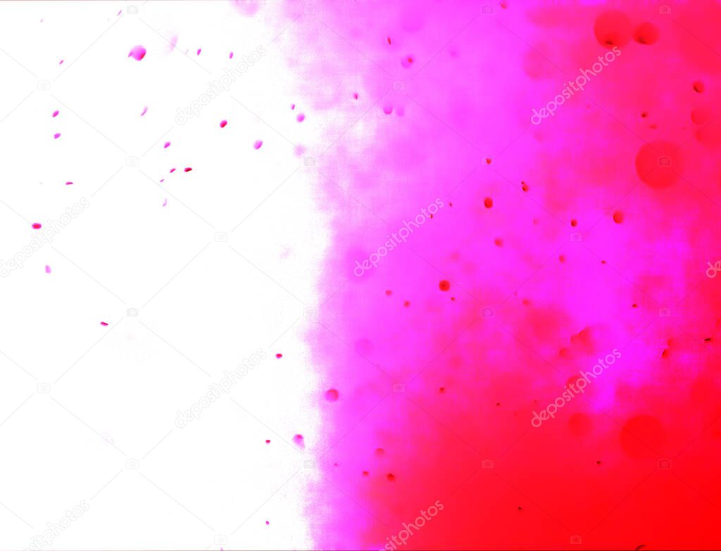 Abstract Colorful Pink & Red Watercolor Brush Effect With Small Particles. For Modern & Elegant Banner, Poster & Cards.