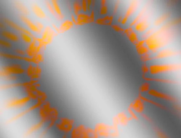 Abstract Wonderful Orange Sun Rays Design White Grey Gradient Background — Stock Photo, Image