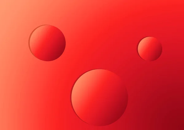 グラデーションを背景にした赤グラデーションの円のトレンド ウォールアートのための装飾 招待カード バナー ポスター パンフレット — ストック写真
