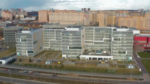 Rusia principal hospital de enfermedades infecciosas en Moscú se llama vista aérea Komunarka — Vídeo de stock