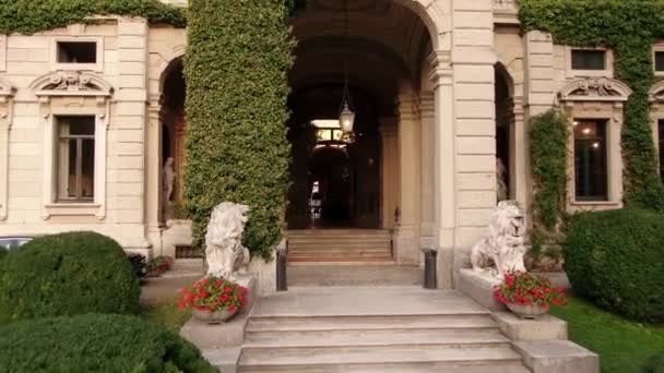 Cernobbio Włochy Wrzesień 2019 Piękne Wejście Villa Erba Ten Wspaniały — Wideo stockowe