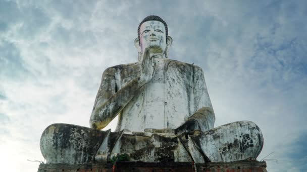 Buddha Óriás Felhők Videó — Stock videók