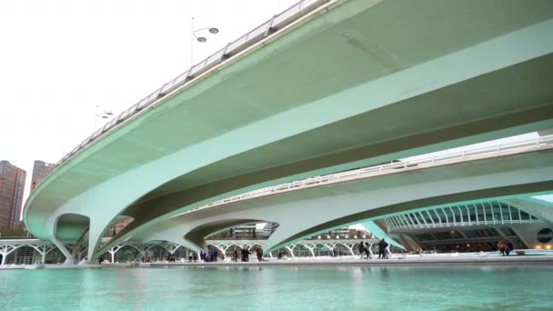 Puente Ciudad Moderna Limpia — Vídeo de stock