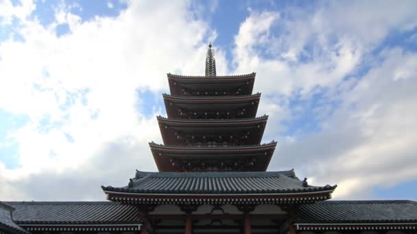 Video Pagoda Del Templo Budista — Vídeo de stock