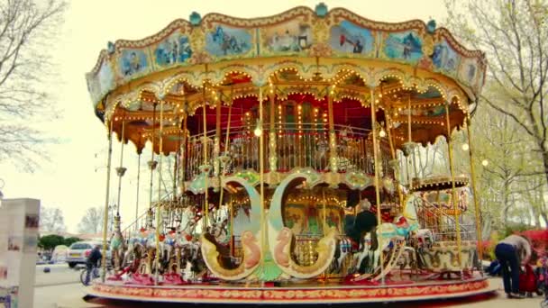 Vidéo Attraction Parc Carrousel — Video