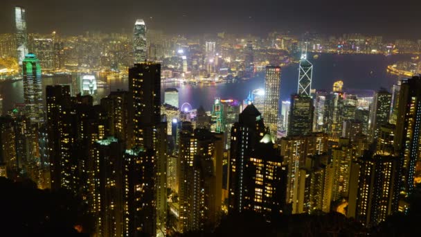 Video Hong Kong Skyline — Stock Video