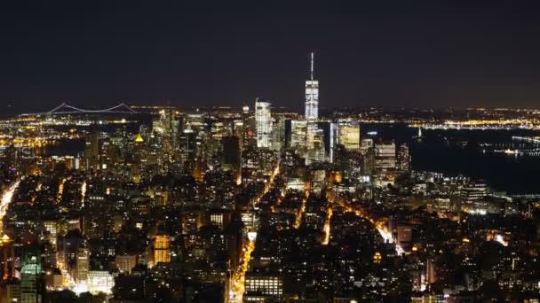 Nyc New York Manhattan Skyline — Stockvideo