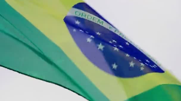 Video Bandera Brasil — Vídeos de Stock