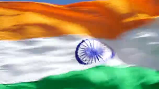 Video Bandera India — Vídeo de stock