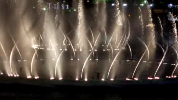 Fountain Perfomance Water Jet — Stock Video