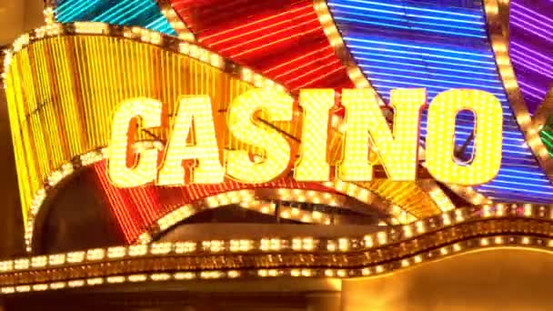 Vídeo Las Vegas Cassino — Vídeo de Stock