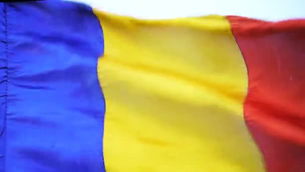 Video Rumänien Flagga — Stockvideo