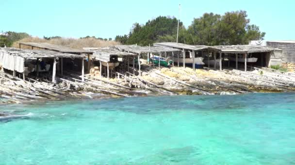 Barca Pescatore Wharf Pier — Video Stock