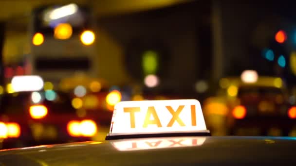 Taxi Cab Free City — Stock Video