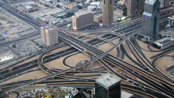 Rapide Ville Aérienne Jour Rond Point — Video