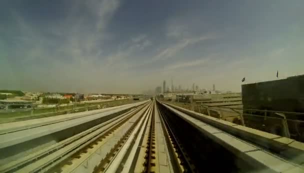 Dubai Fast View Train — Stock Video