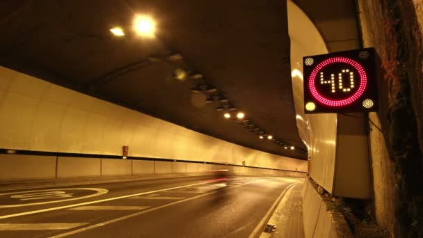 Segnale Stradale Timelapse — Video Stock