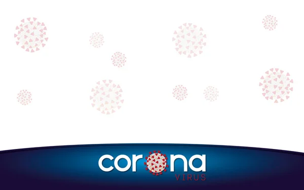 Coronavirus Vektor Design För Bakgrund Banderoller — Stockfoto