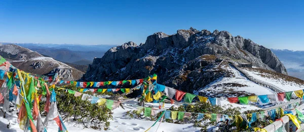 Çin Tibet Budizm Dağı zirvesi