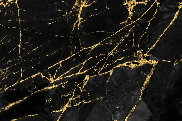 Black Gold Marble Texture Design Cover Book Brochure Poster Wallpaper — Stock Photo, Image