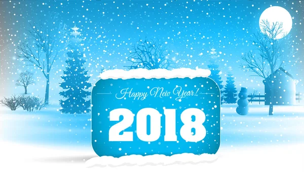 Boldog új évet 2018. — Stock Vector