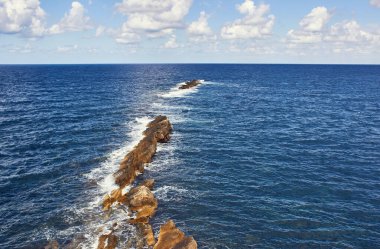 Trapani kulesinden deniz manzarası