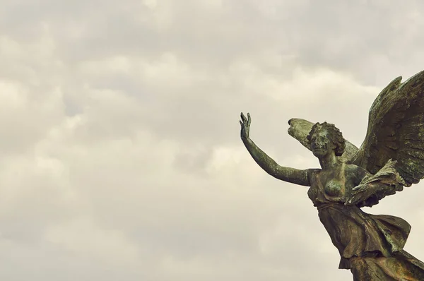 Staty Och Skulpturer Vittoriano Byggnaden Rom — Stockfoto