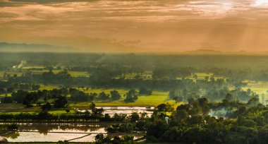 Yukarıdan manzara görünümü.