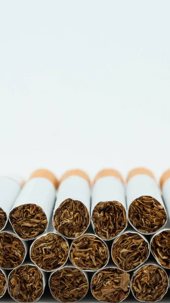 Stack Cigarette Blank Space Text — Stock Photo, Image
