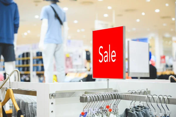 Sale Mock Advertise Display Clothes Line — Stock Photo, Image