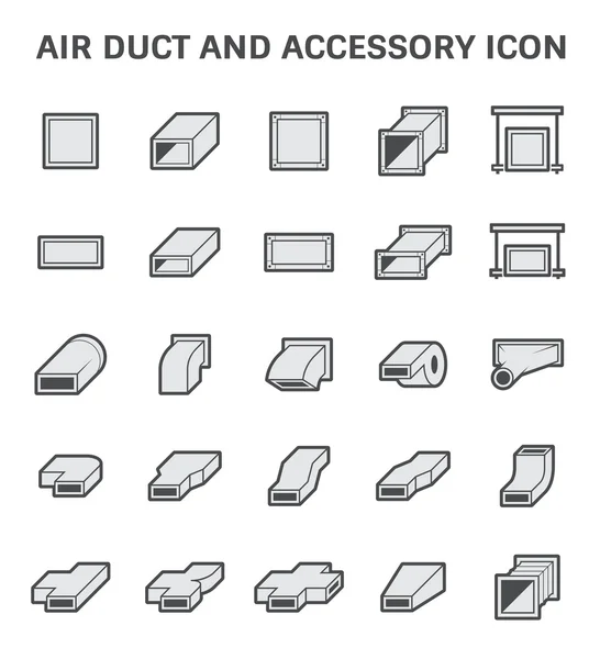 Air Duct ikonen — Stock vektor