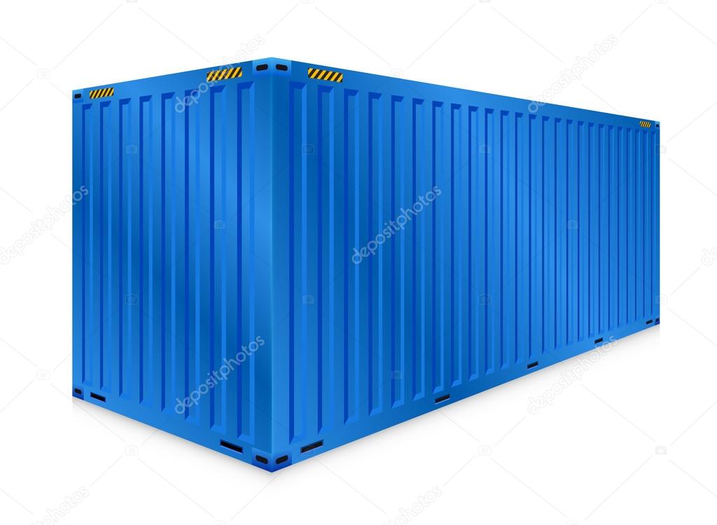 Cargo container vector 