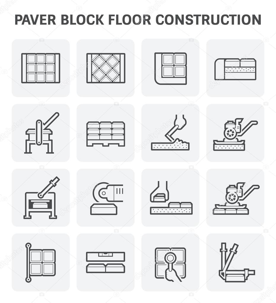 Paver block icon