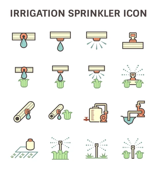 Ícone do aspersor de irrigação —  Vetores de Stock