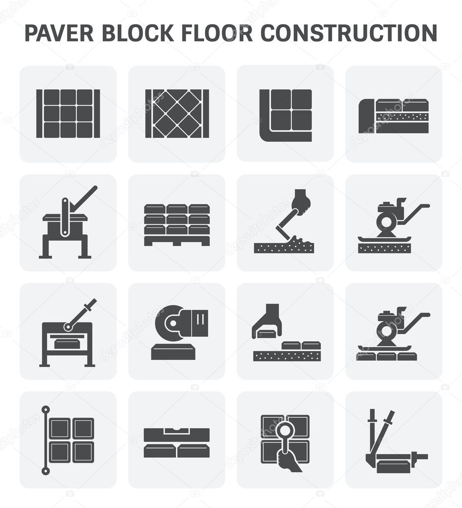 Paver block icon