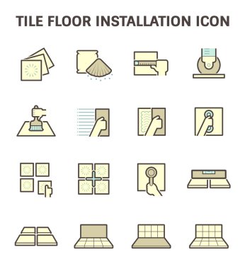 Tile floor icon vector