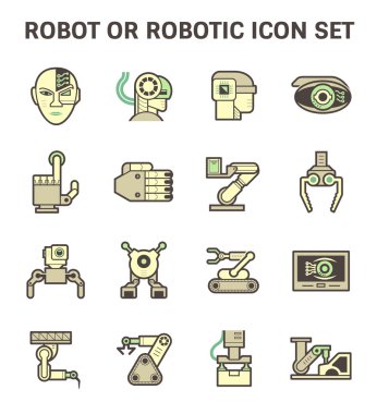 Robot simge seti