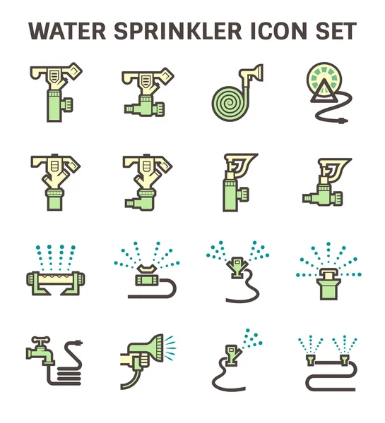 Víz sprinkler ikon — Stock Vector