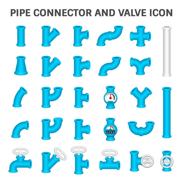 Connecteur de tuyau vecteur — Image vectorielle