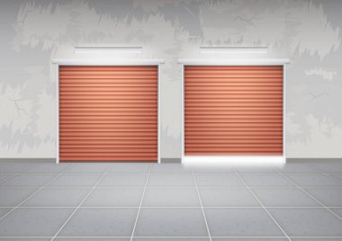 Panjur kapı vektör