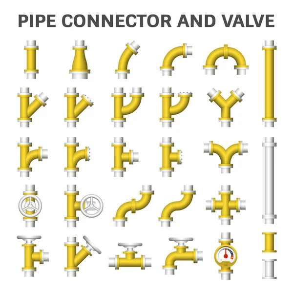 Connecteur de tuyau vecteur — Image vectorielle