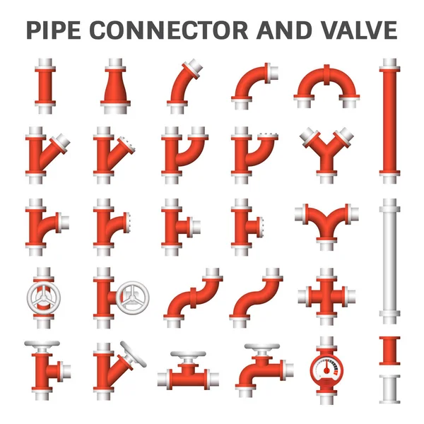 Pipe connector vector — Stock Vector