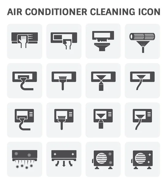 Limpeza do ar condicionado — Vetor de Stock