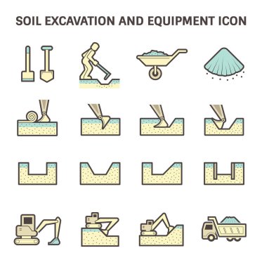 Toprak kazı simgesi