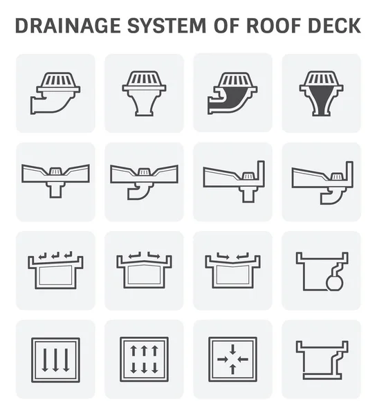 Deck klempířských prvků — Stockový vektor