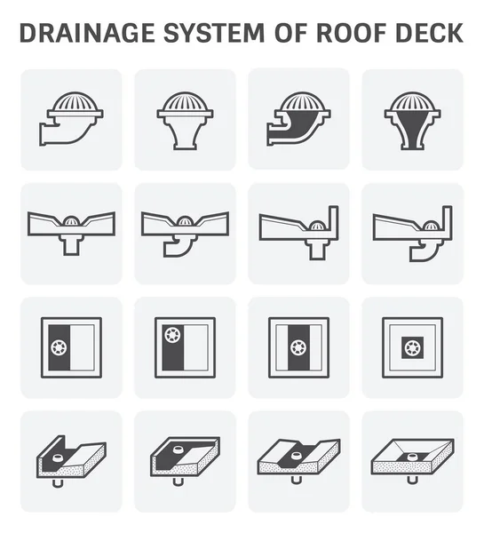 Deck klempířských prvků — Stockový vektor