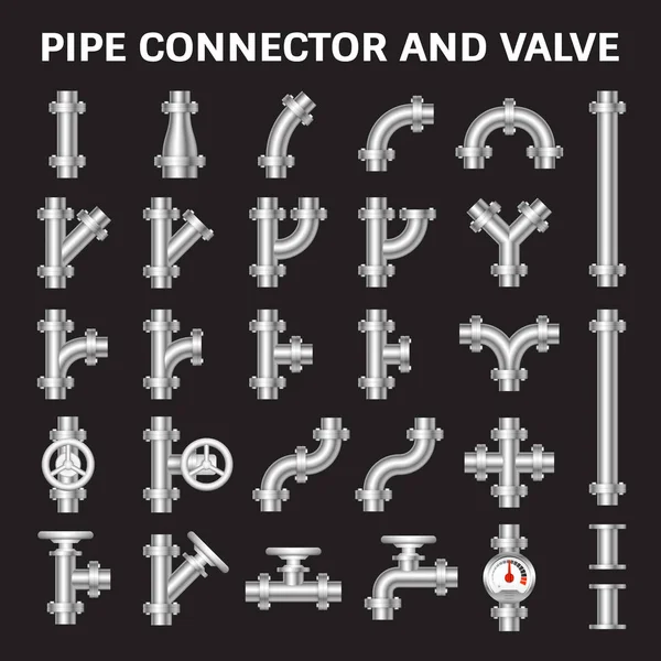 Pipe Connector Vector — Stock Vector