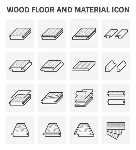 Ícone piso de madeira — Vetor de Stock