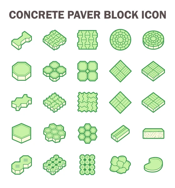 Pavé icône de bloc — Image vectorielle